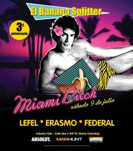 El Banana Splitter party flyer - Miami Bitch